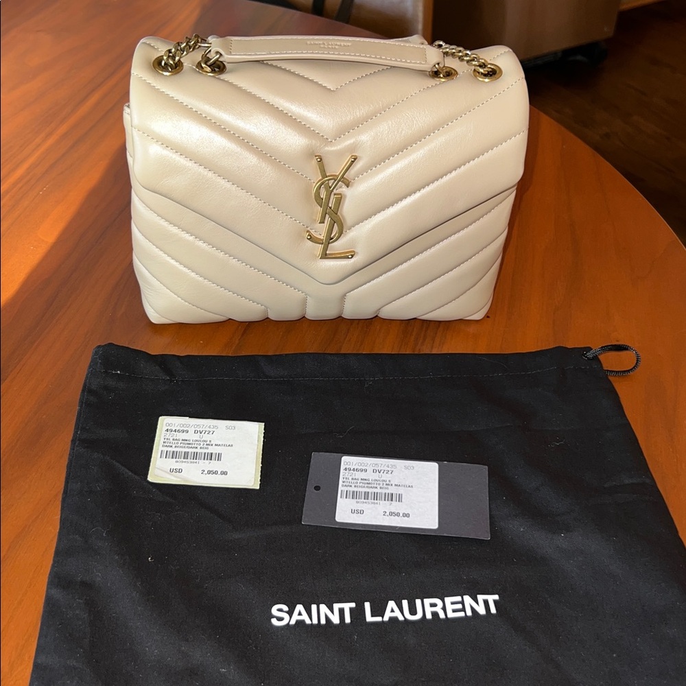 YSL Small LouLou Dark Beige (Yves Saint Laurent)